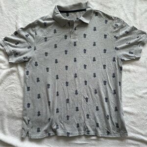 3/$30 Pineapple Print Men’s Polo Shirt, Large